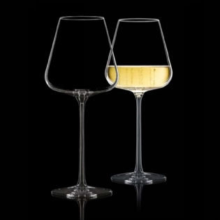 Taça de Vinho Espumante e Champagne 7 Pontos Perlage ITALESSE ETOILE SPARKLE - Kit 2 Unidades